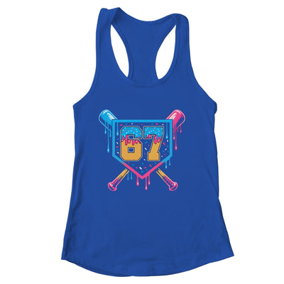 Baseball Drip Number 67 Player Or 67th Birthday Shirt & Tank Top | siriusteestore