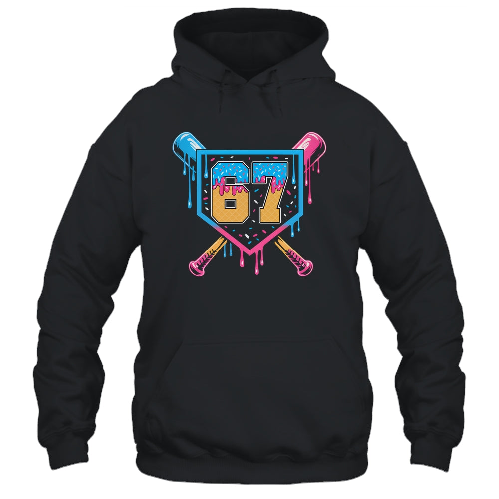 Baseball Drip Number 67 Player Or 67th Birthday Shirt & Tank Top | siriusteestore