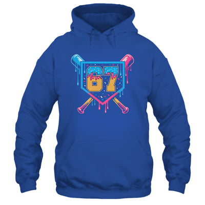 Baseball Drip Number 67 Player Or 67th Birthday Shirt & Tank Top | siriusteestore