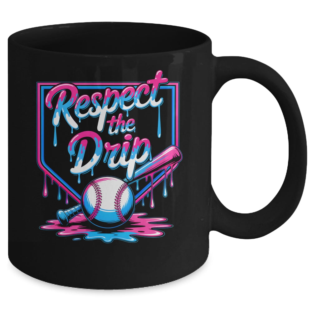Baseball For Boys Ice Cream Drip Youth Respect The Drip Mug | siriusteestore