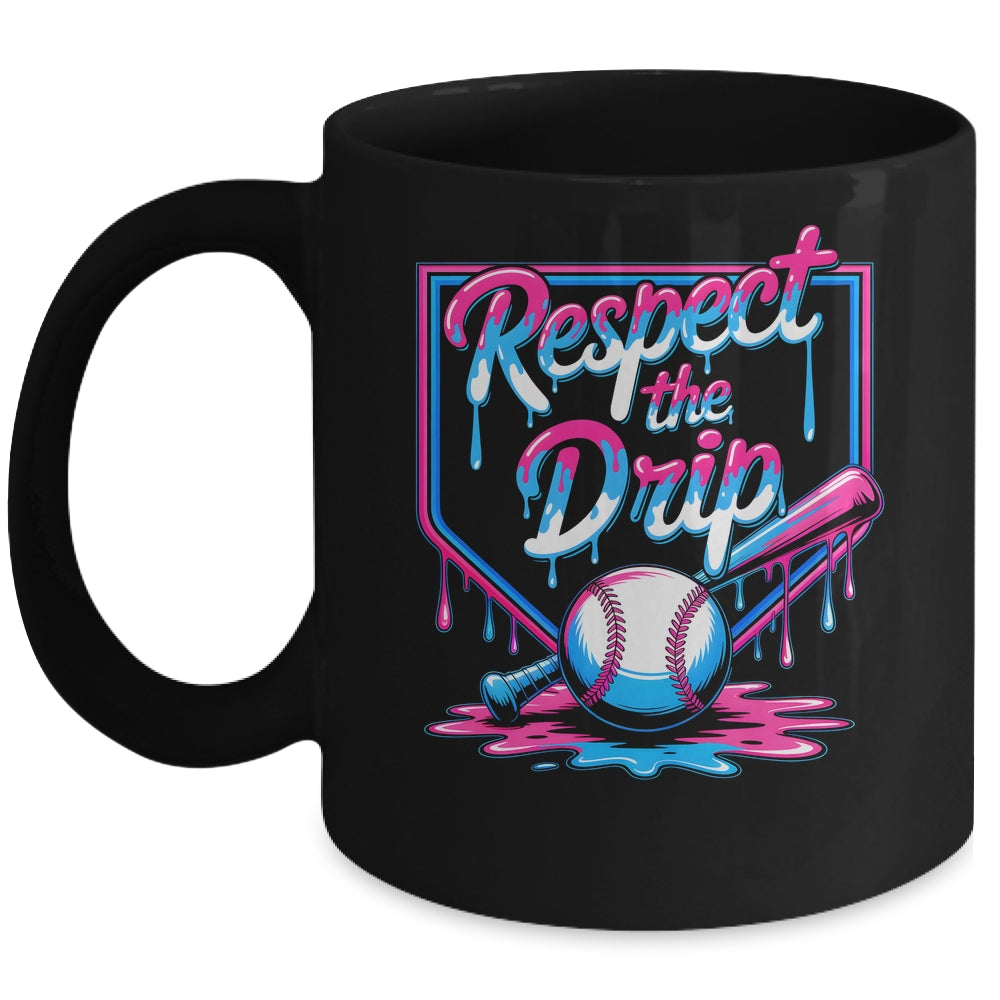 Baseball For Boys Ice Cream Drip Youth Respect The Drip Mug | siriusteestore