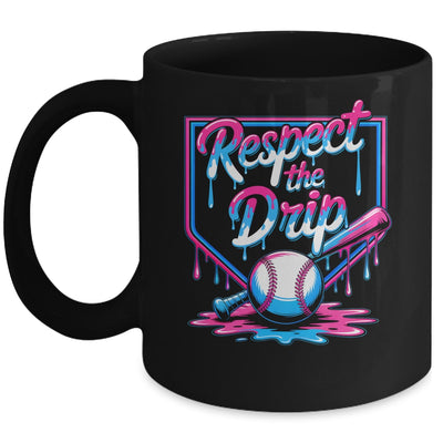 Baseball For Boys Ice Cream Drip Youth Respect The Drip Mug | siriusteestore