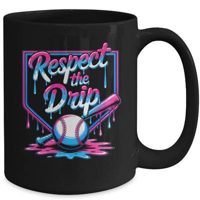 Baseball For Boys Ice Cream Drip Youth Respect The Drip Mug | siriusteestore