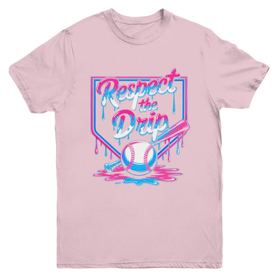 Baseball For Boys Ice Cream Drip Youth Respect The Drip Youth Shirt | siriusteestore