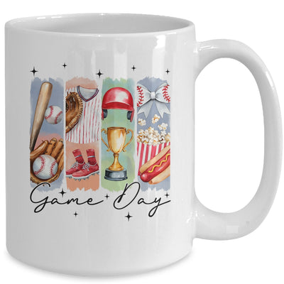 Baseball Game Day Coquette Bow Baseball Mama Mom Cheer Mug | siriusteestore
