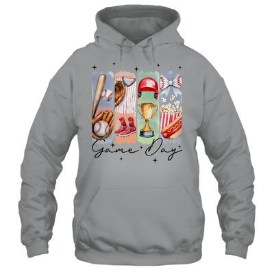 Baseball Game Day Coquette Bow Baseball Mama Mom Cheer Shirt & Tank Top | siriusteestore