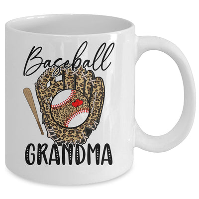 Baseball Grandma Leopard Game Day Women Lover Mothers Day Mug | siriusteestore
