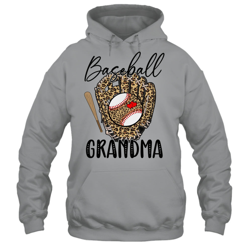 Baseball Grandma Leopard Game Day Women Lover Mothers Day Shirt & Tank Top | siriusteestore
