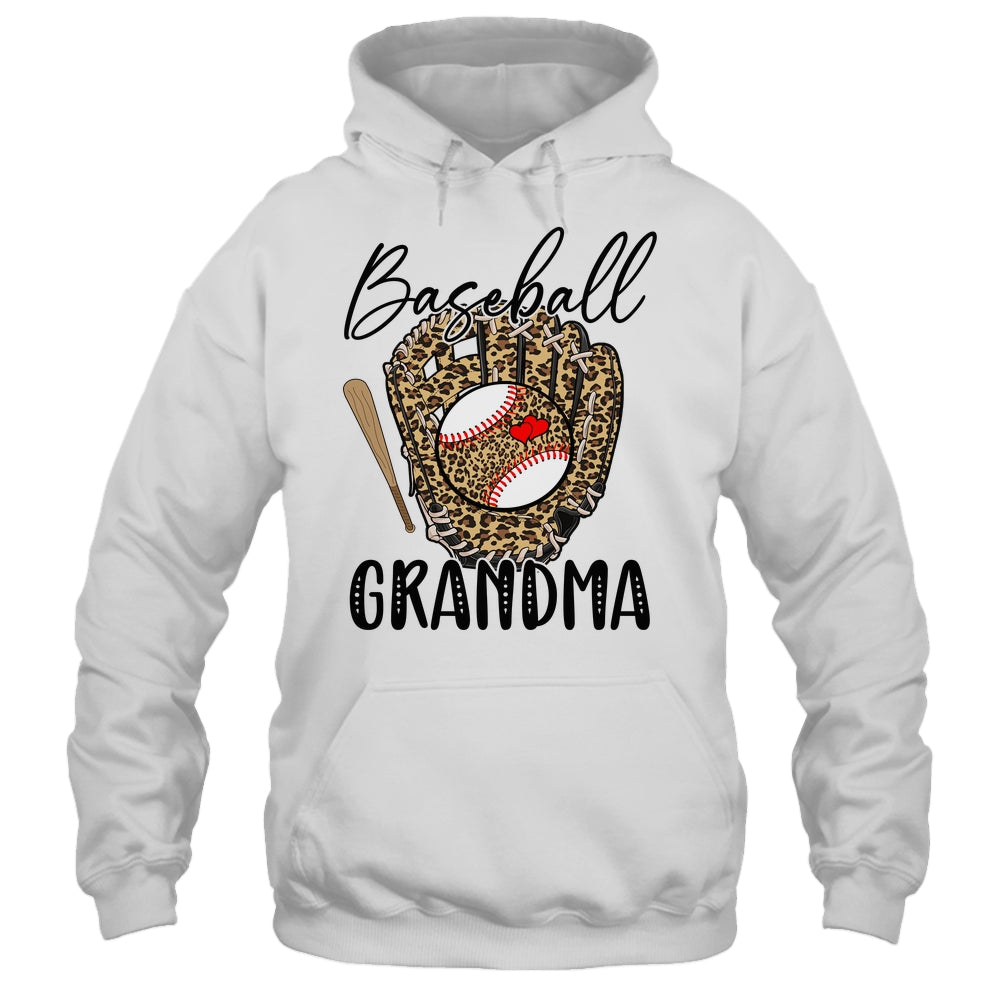 Baseball Grandma Leopard Game Day Women Lover Mothers Day Shirt & Tank Top | siriusteestore