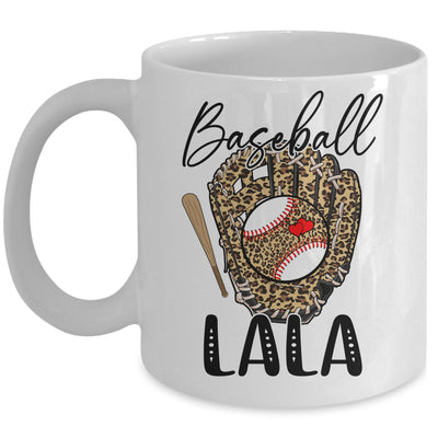 Baseball Lala Leopard Game Day Women Lover Mothers Day Mug | siriusteestore