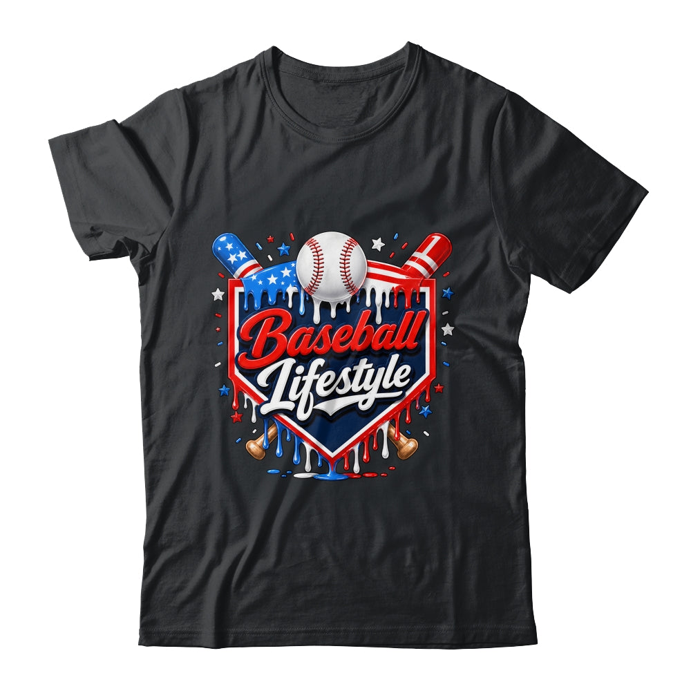 Baseball Life Style 4Th Of July Youth Drip Baseball Boy Kids Shirt & Tank Top | siriusteestore