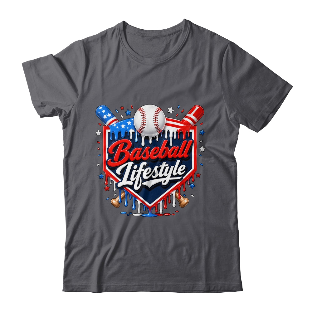 Baseball Life Style 4Th Of July Youth Drip Baseball Boy Kids Shirt & Tank Top | siriusteestore