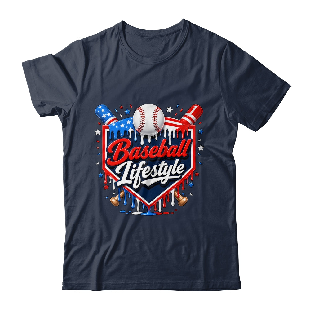 Baseball Life Style 4Th Of July Youth Drip Baseball Boy Kids Shirt & Tank Top | siriusteestore