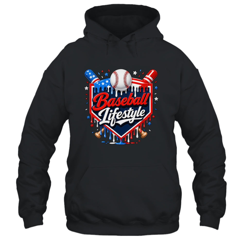 Baseball Life Style 4Th Of July Youth Drip Baseball Boy Kids Shirt & Tank Top | siriusteestore