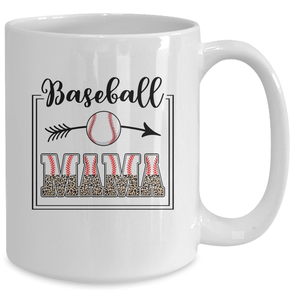 Baseball Mama Baseball Mom Funny Letter Print Mug | siriusteestore
