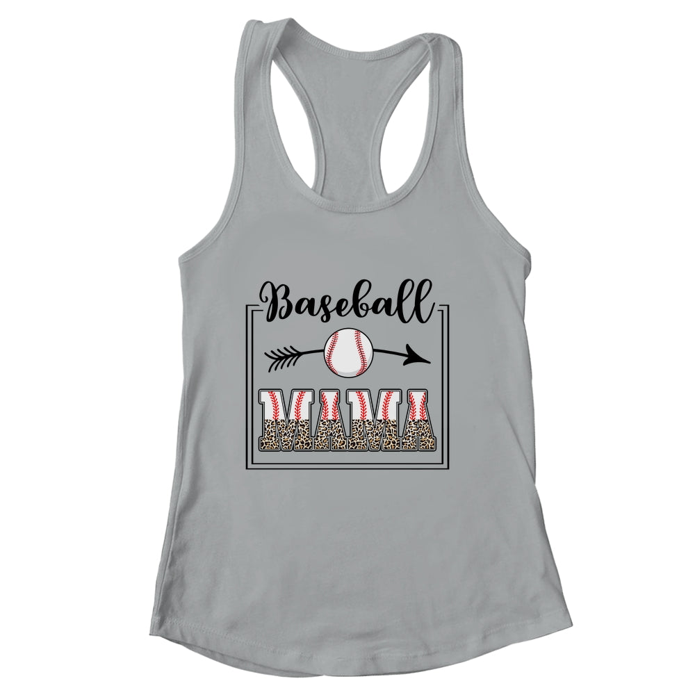 Baseball Mama Baseball Mom Funny Letter Print Shirt & Tank Top | siriusteestore