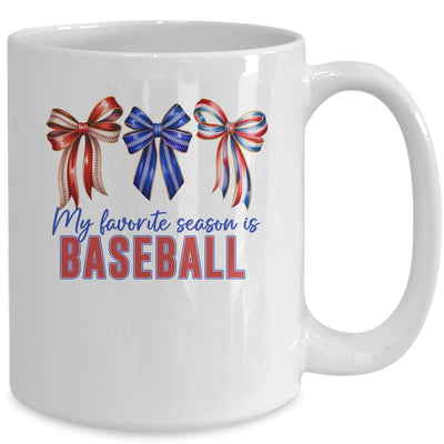 Baseball Mama Mom Baseball Is My Favorite Season Game Day Mug | siriusteestore