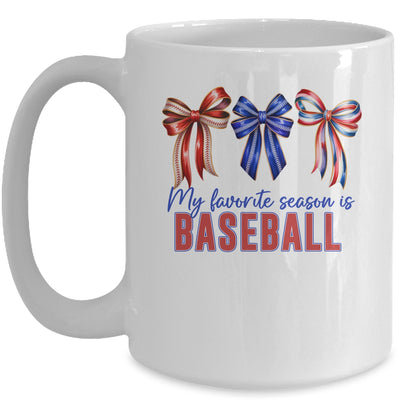 Baseball Mama Mom Baseball Is My Favorite Season Game Day Mug | siriusteestore