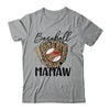 Baseball Mamaw Leopard Game Day Women Lover Mothers Day Shirt & Tank Top | siriusteestore