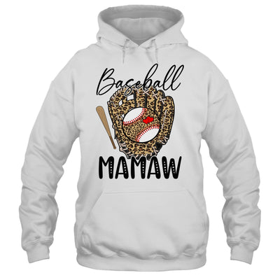 Baseball Mamaw Leopard Game Day Women Lover Mothers Day Shirt & Tank Top | siriusteestore
