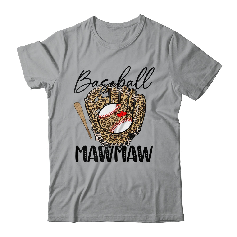 Baseball Mawmaw Leopard Game Day Women Lover Mothers Day Shirt & Tank Top | siriusteestore