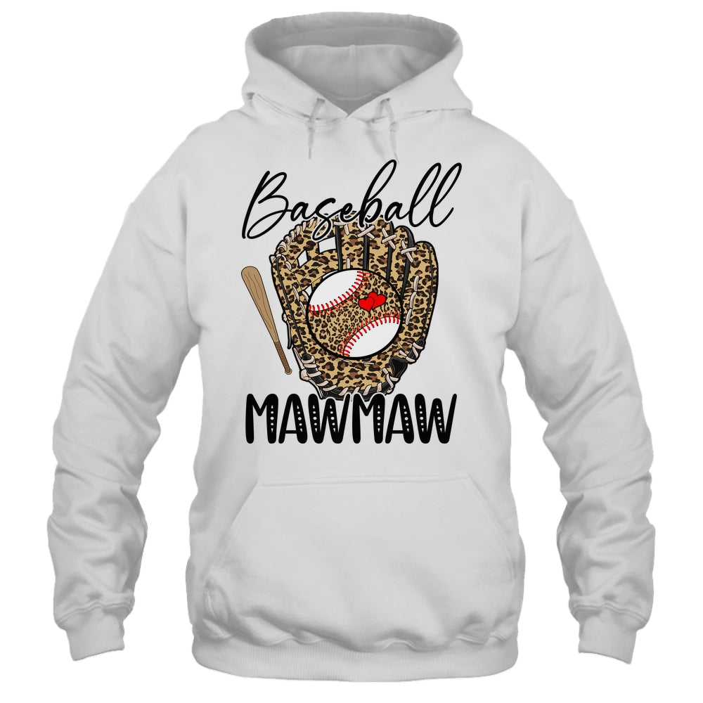 Baseball Mawmaw Leopard Game Day Women Lover Mothers Day Shirt & Tank Top | siriusteestore