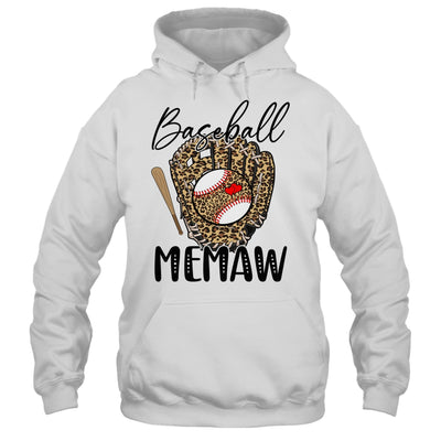 Baseball Memaw Leopard Game Day Women Lover Mothers Day Shirt & Tank Top | siriusteestore