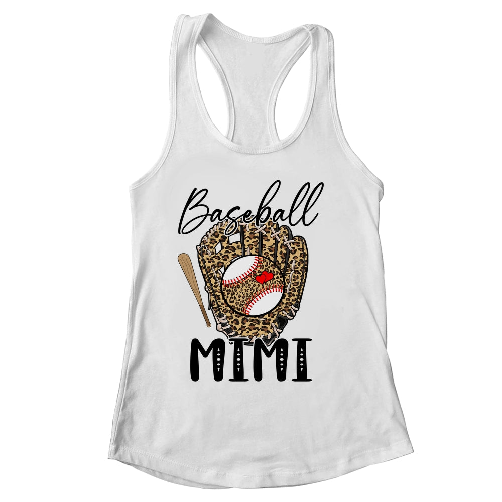 Baseball Mimi Leopard Game Day Women Lover Mothers Day Shirt & Tank Top | siriusteestore