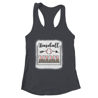 Baseball Mom Baseball Mama Bleached Funny Letter Print Shirt & Tank Top | siriusteestore