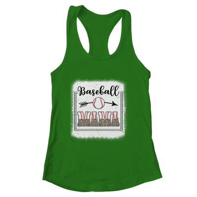 Baseball Mom Baseball Mama Bleached Funny Letter Print Shirt & Tank Top | siriusteestore
