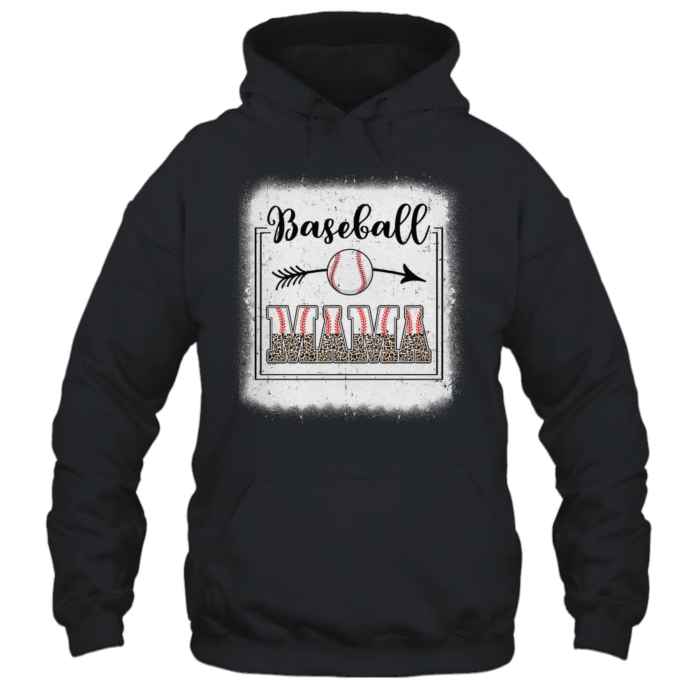 Baseball Mom Baseball Mama Bleached Funny Letter Print Shirt & Tank Top | siriusteestore