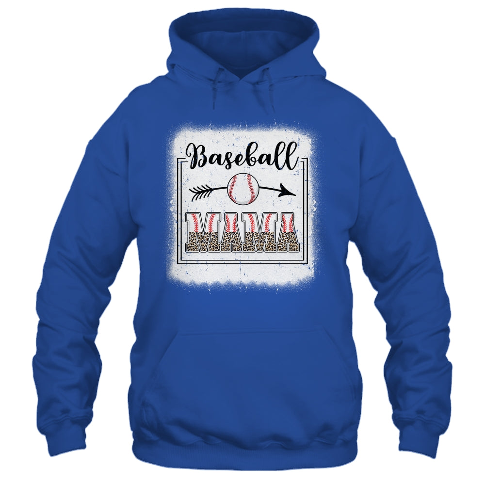 Baseball Mom Baseball Mama Bleached Funny Letter Print Shirt & Tank Top | siriusteestore