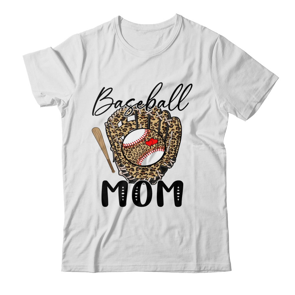 Baseball Mom Leopard Game Day Women Lover Mothers Day Shirt & Tank Top | siriusteestore