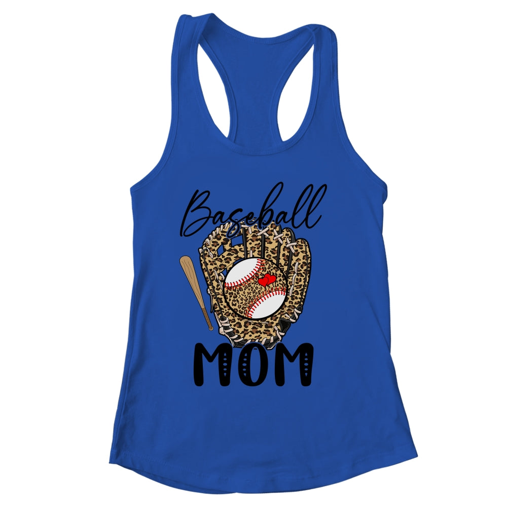 Baseball Mom Leopard Game Day Women Lover Mothers Day Shirt & Tank Top | siriusteestore