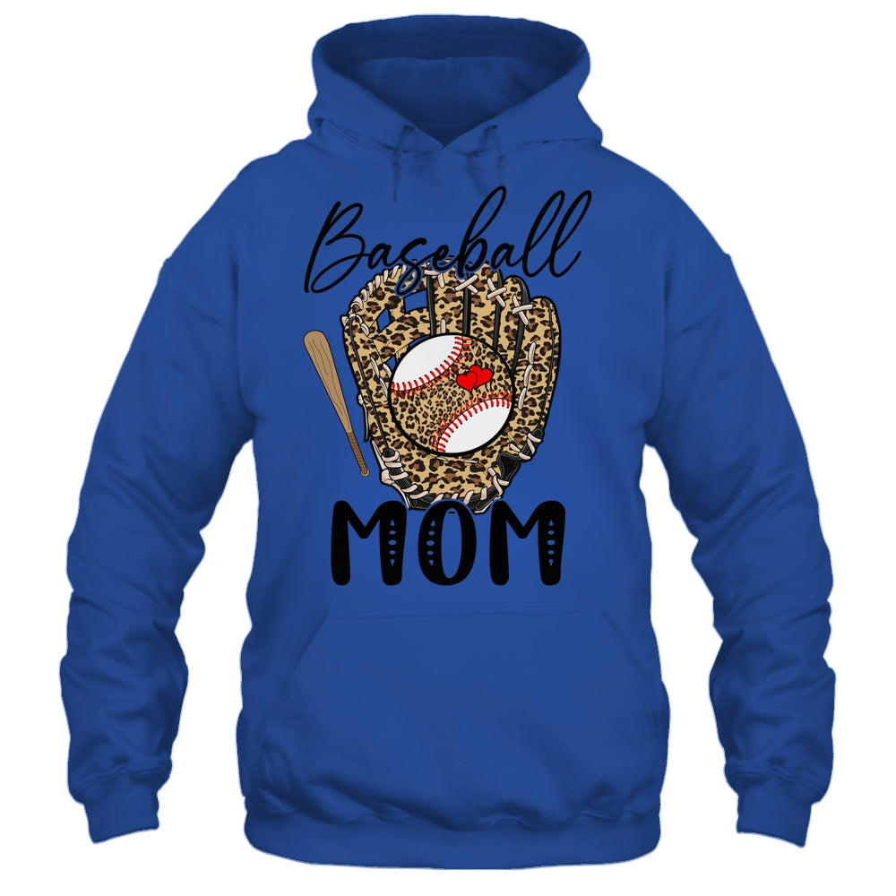 Baseball Mom Leopard Game Day Women Lover Mothers Day Shirt & Tank Top | siriusteestore