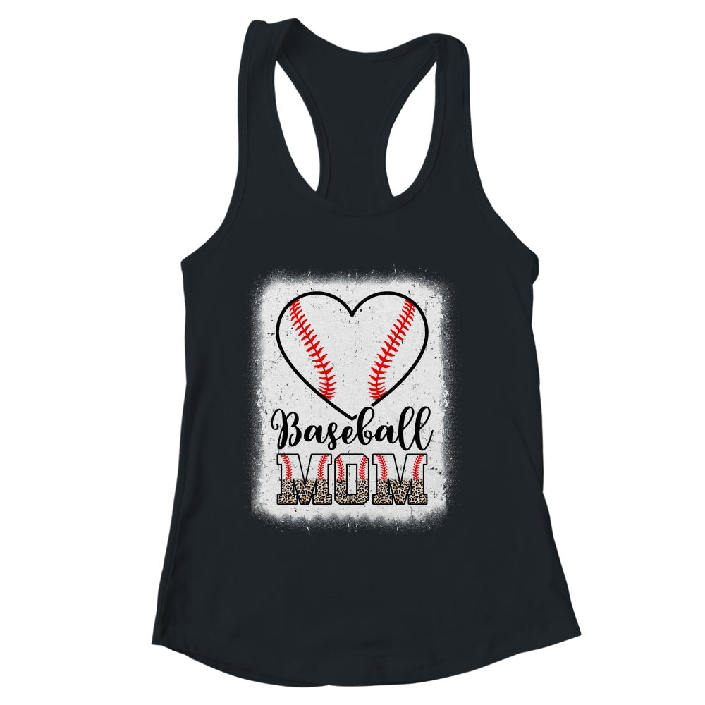 Baseball Mom Leopard Mothers Day Mom Shirt & Tank Top | siriusteestore