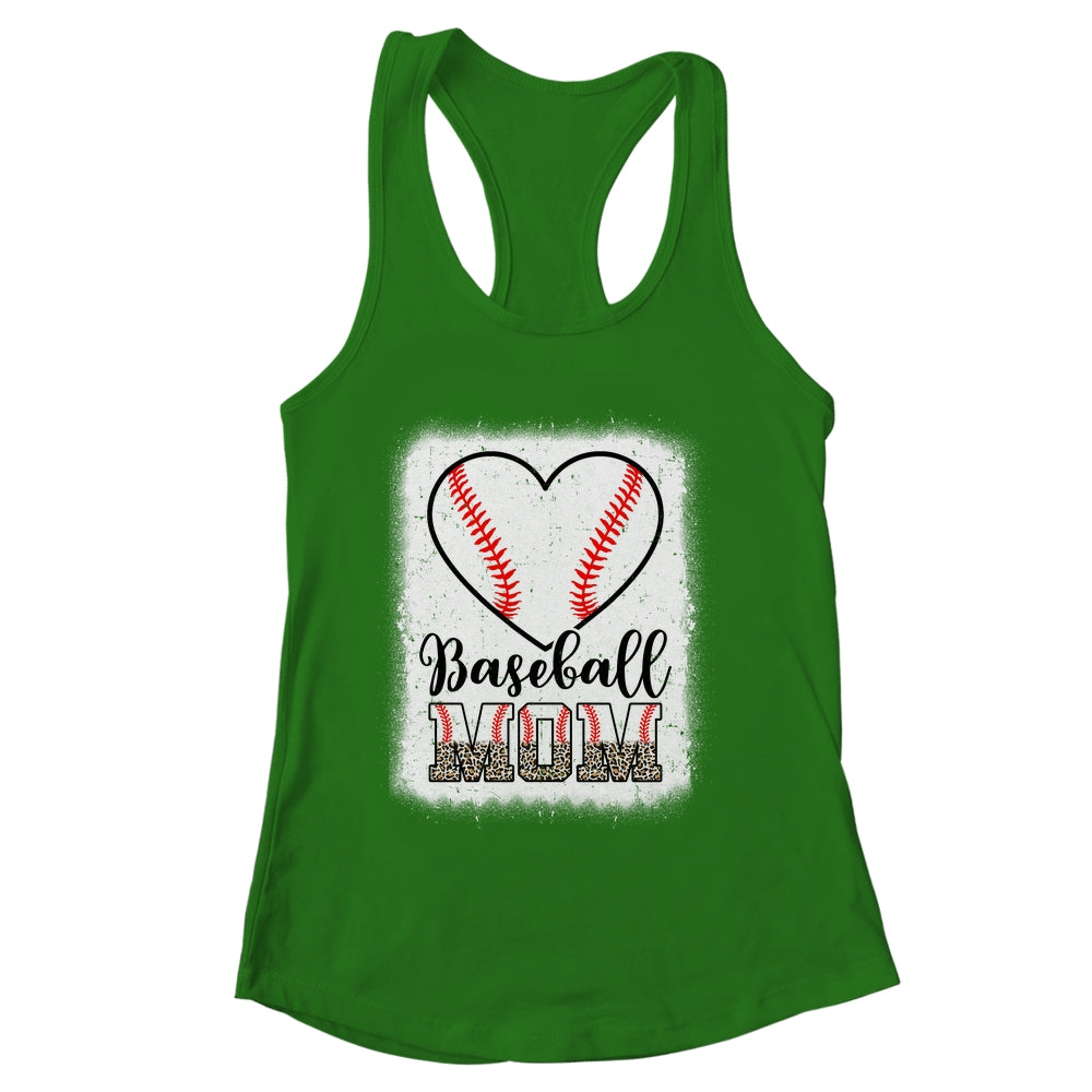 Baseball Mom Leopard Mothers Day Mom Shirt & Tank Top | siriusteestore