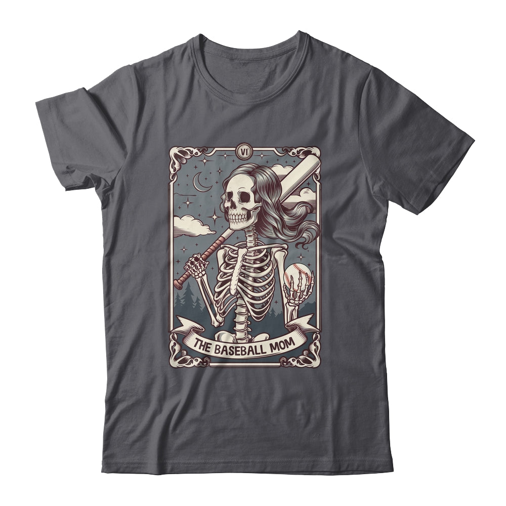 Baseball Mom Tarot Card Skeleton Baseball Mama Mothers Day Shirt & Tank Top | siriusteestore