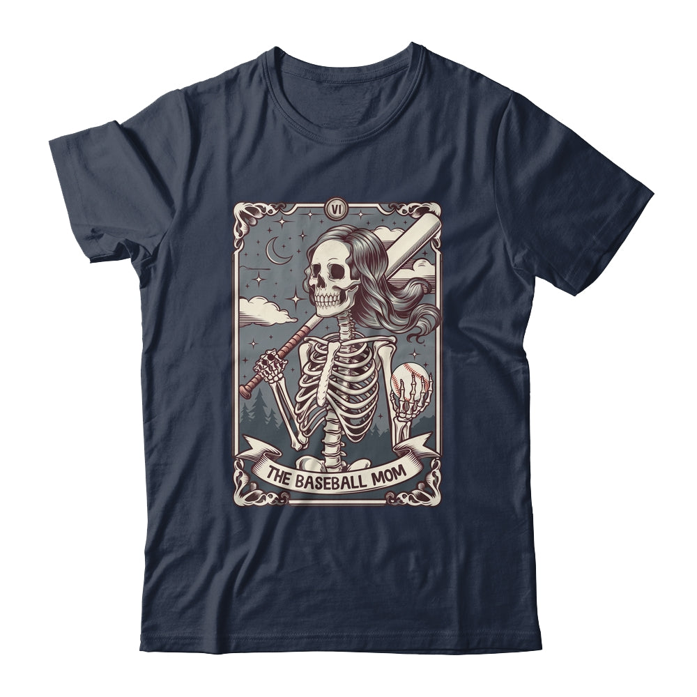 Baseball Mom Tarot Card Skeleton Baseball Mama Mothers Day Shirt & Tank Top | siriusteestore