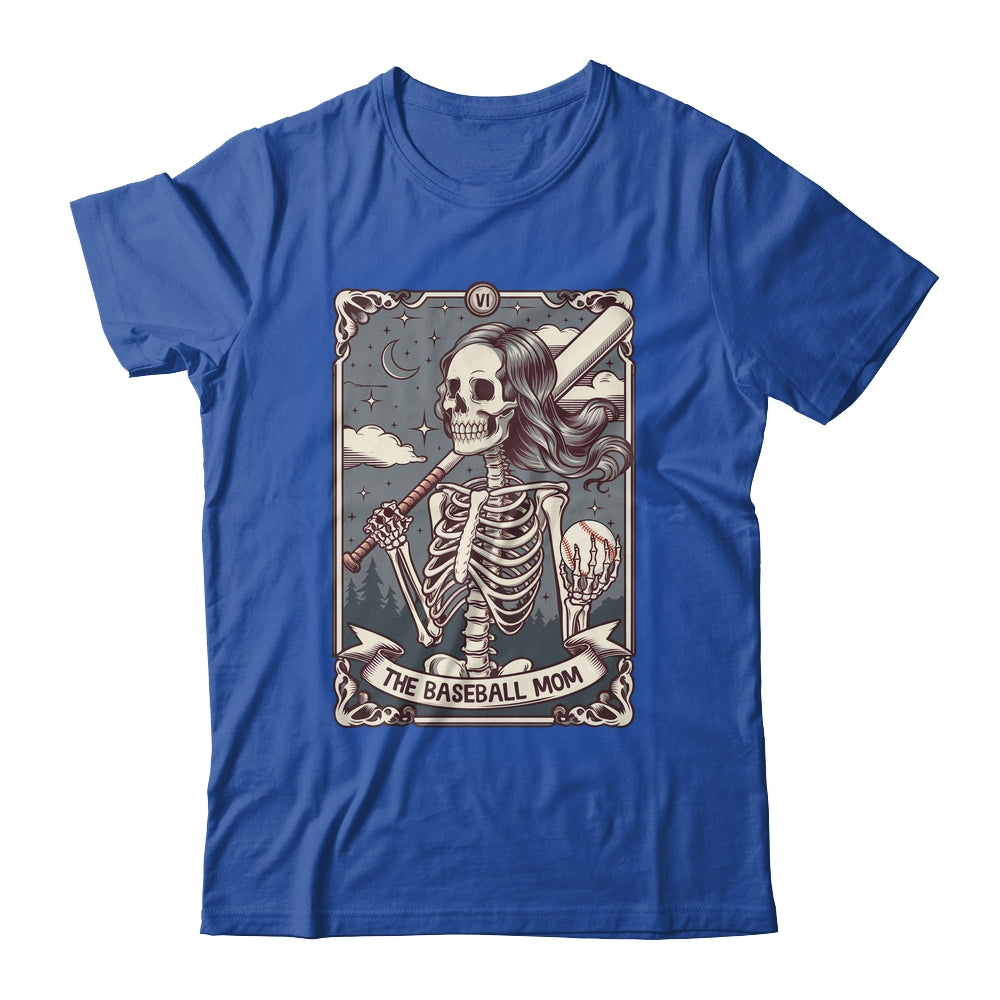 Baseball Mom Tarot Card Skeleton Baseball Mama Mothers Day Shirt & Tank Top | siriusteestore