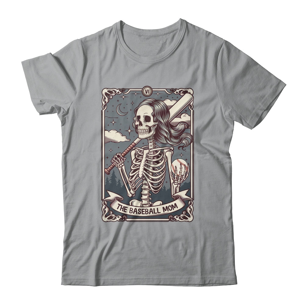 Baseball Mom Tarot Card Skeleton Baseball Mama Mothers Day Shirt & Tank Top | siriusteestore