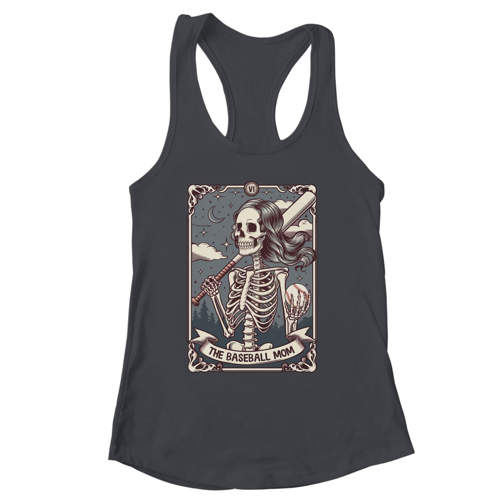 Baseball Mom Tarot Card Skeleton Baseball Mama Mothers Day Shirt & Tank Top | siriusteestore