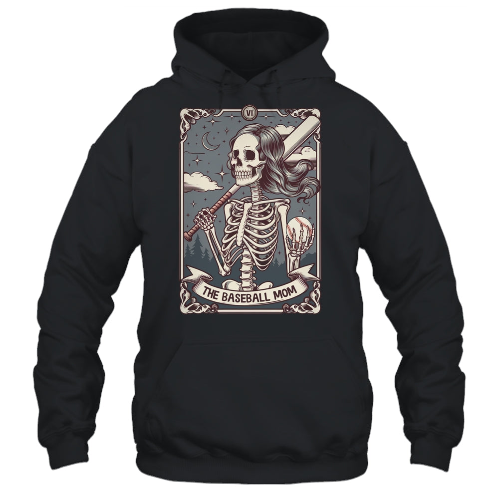 Baseball Mom Tarot Card Skeleton Baseball Mama Mothers Day Shirt & Tank Top | siriusteestore