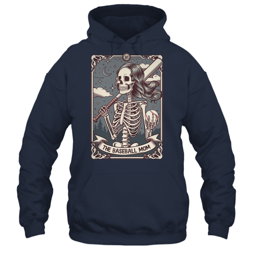 Baseball Mom Tarot Card Skeleton Baseball Mama Mothers Day Shirt & Tank Top | siriusteestore