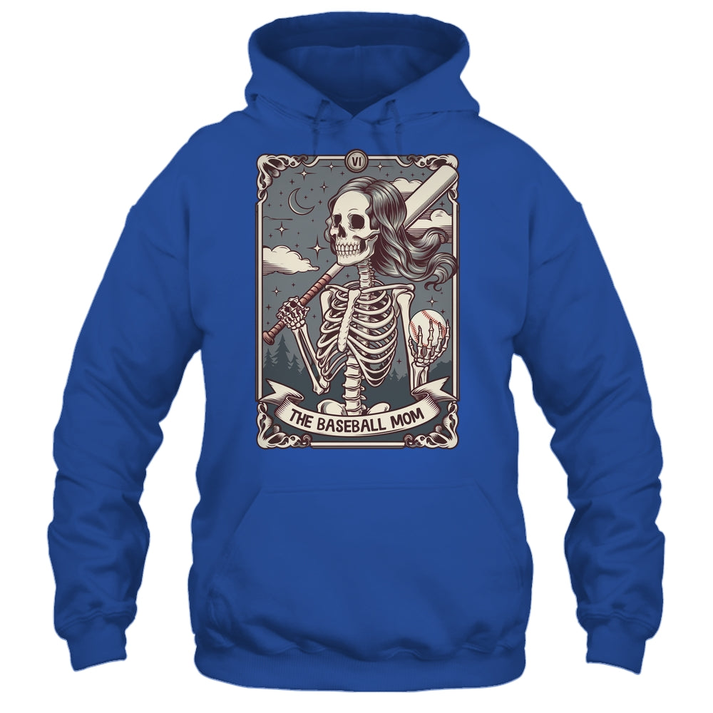 Baseball Mom Tarot Card Skeleton Baseball Mama Mothers Day Shirt & Tank Top | siriusteestore