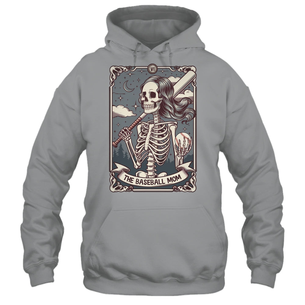 Baseball Mom Tarot Card Skeleton Baseball Mama Mothers Day Shirt & Tank Top | siriusteestore