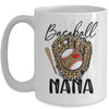 Baseball Nana Leopard Game Day Women Lover Mothers Day Mug | siriusteestore