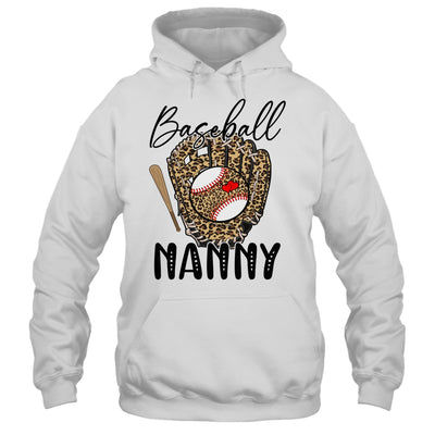 Baseball Nanny Leopard Game Day Women Lover Mothers Day Shirt & Tank Top | siriusteestore