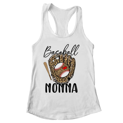 Baseball Nonna Leopard Game Day Women Lover Mothers Day Shirt & Tank Top | siriusteestore