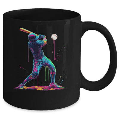 Baseball Player Sprinkles Drip Ice Cream Lover Men Women Mug | siriusteestore